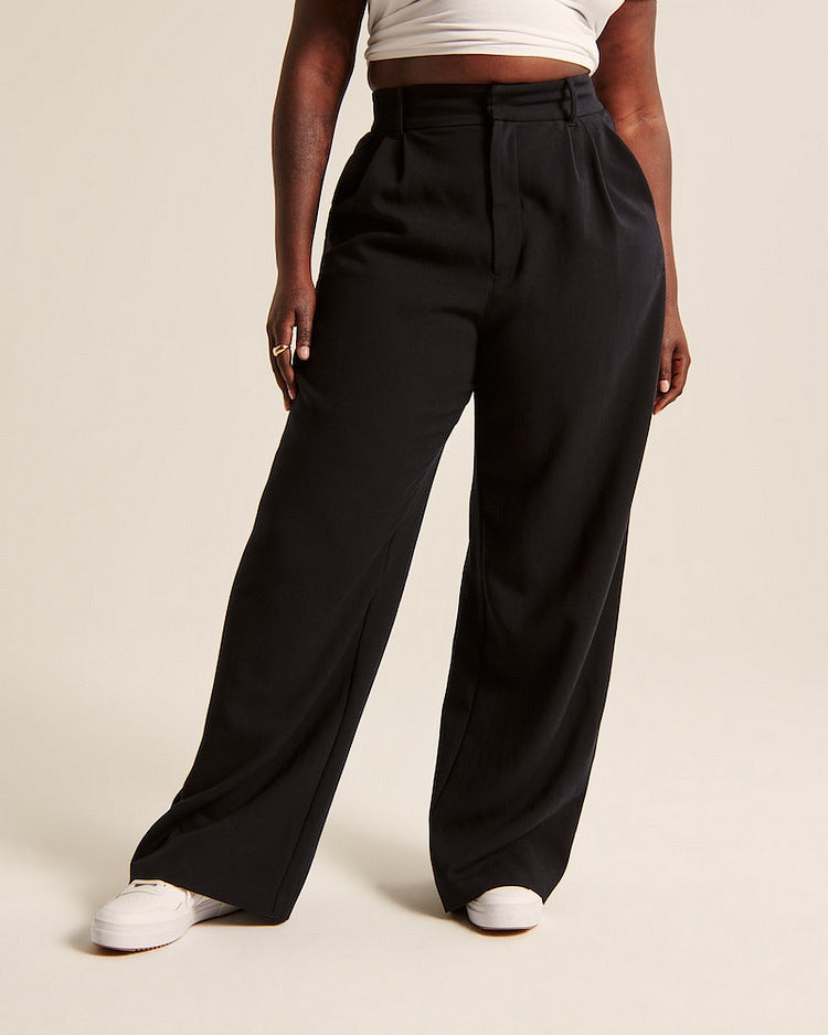 Gerade Hose mit hoher Taille