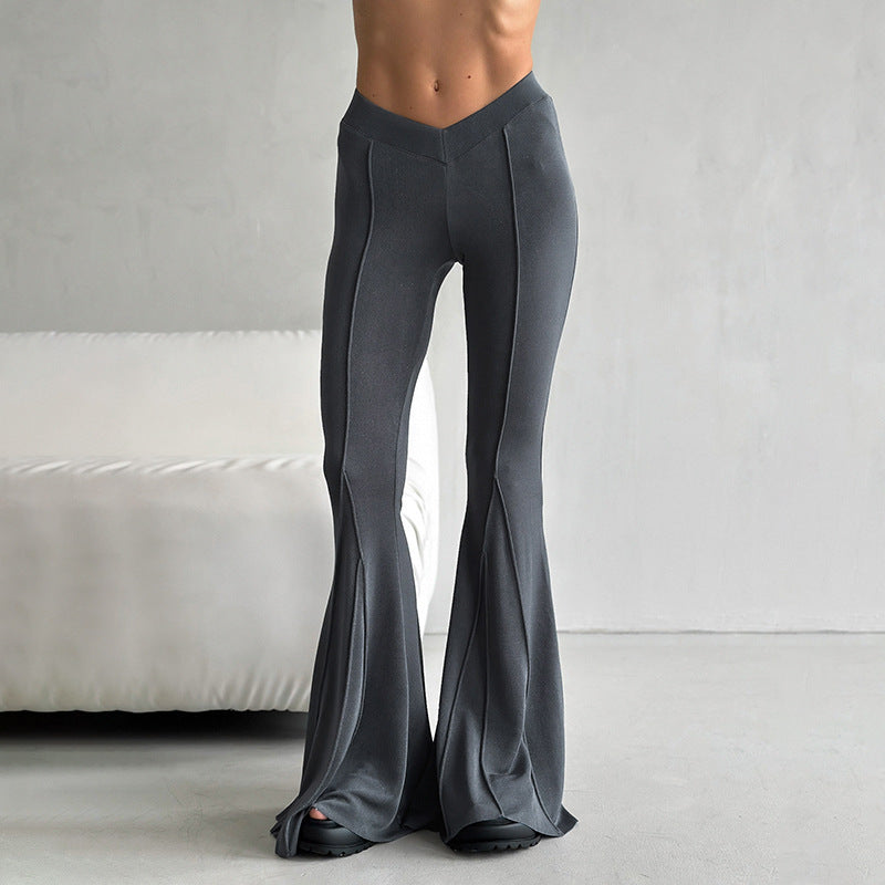 Taille V-förmiger Kopf, schlankes Split-Nähte-Design
