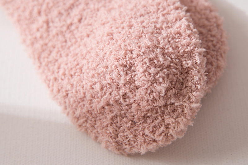 Love coral fleece socks