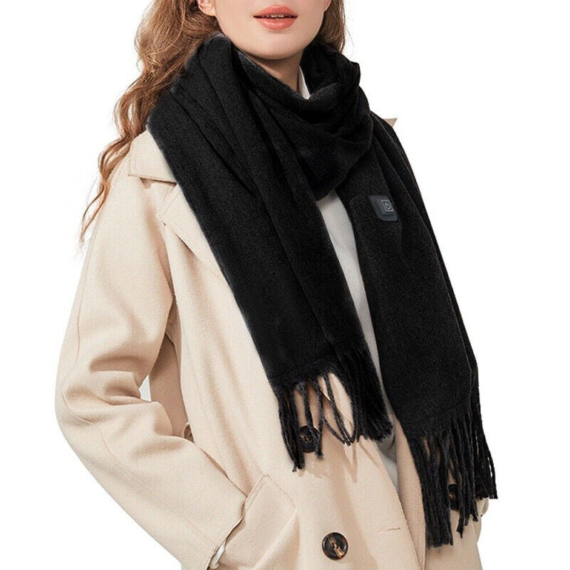 Intelligenter, elektrisch beheizter Schal, Winter-Halswärmer, Schal, USB, für Herren und Damen, Designer HS