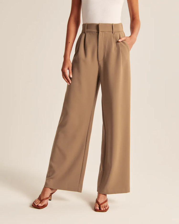 Gerade Hose mit hoher Taille