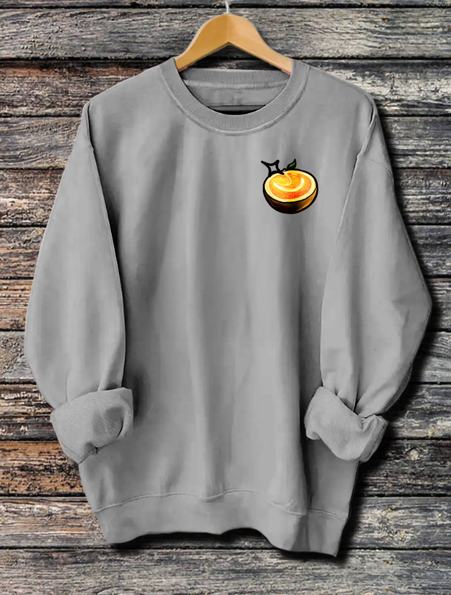 Bedruckter Kapuzenpullover für Damen mit langen Ärmeln
