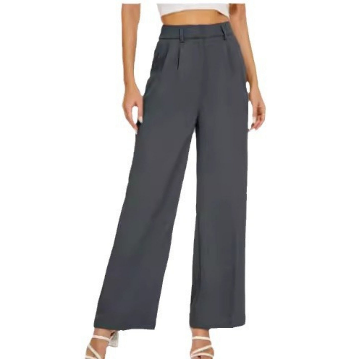 Gerade Hose mit hoher Taille