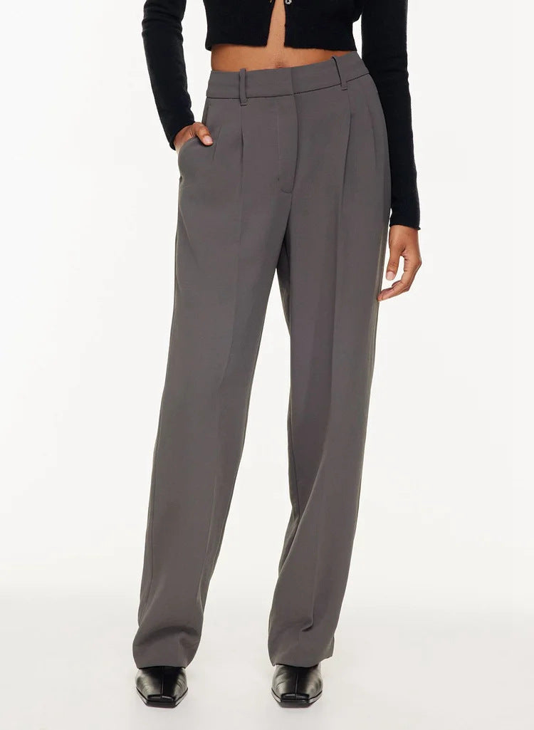 Gerade Hose mit hoher Taille