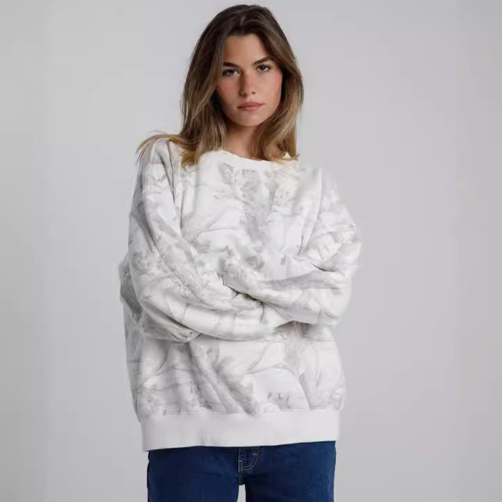 Zweiteilige Sets für Damen mit Camouflage-Hoodie