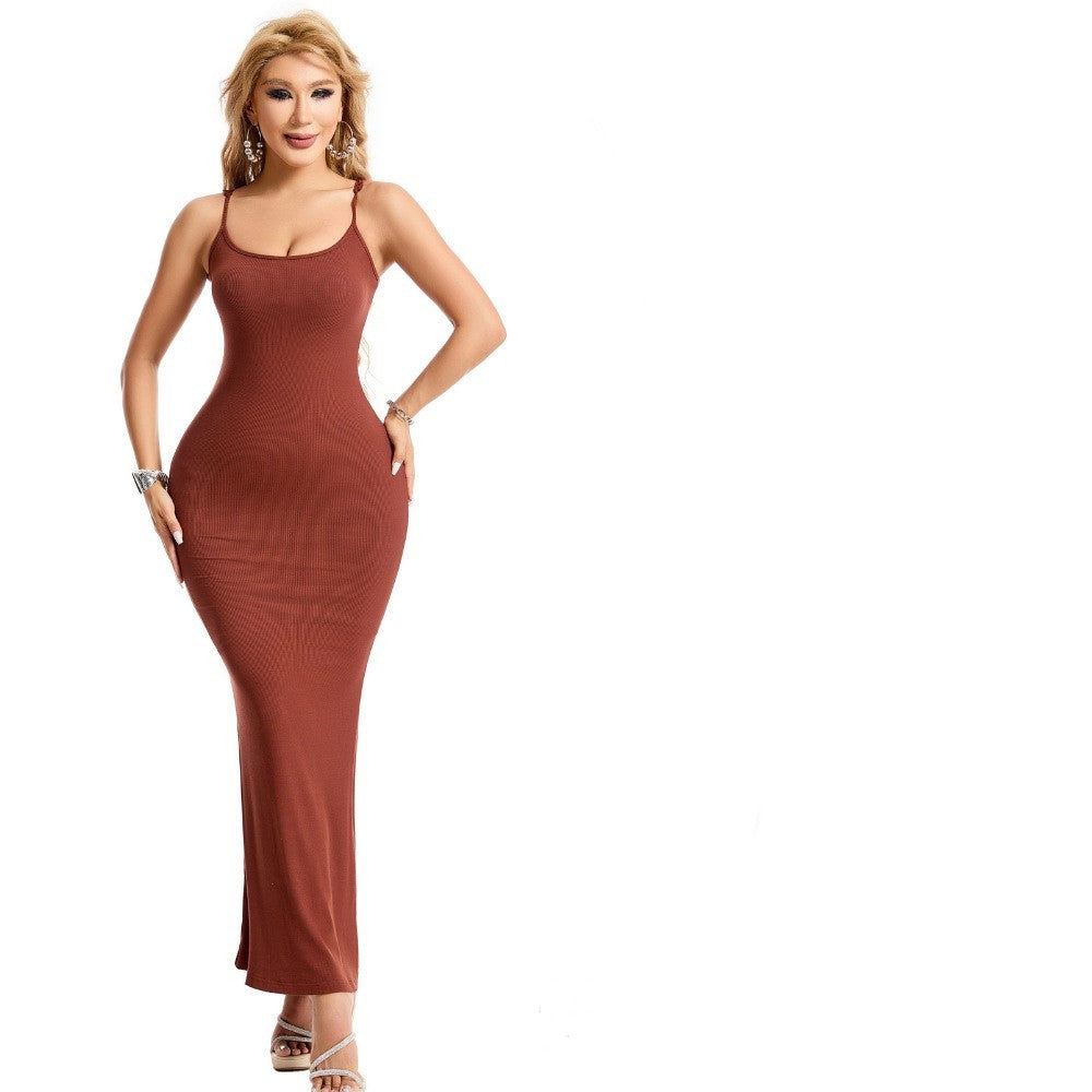 Damen-Shapewear-Kleid-Jumpsuit