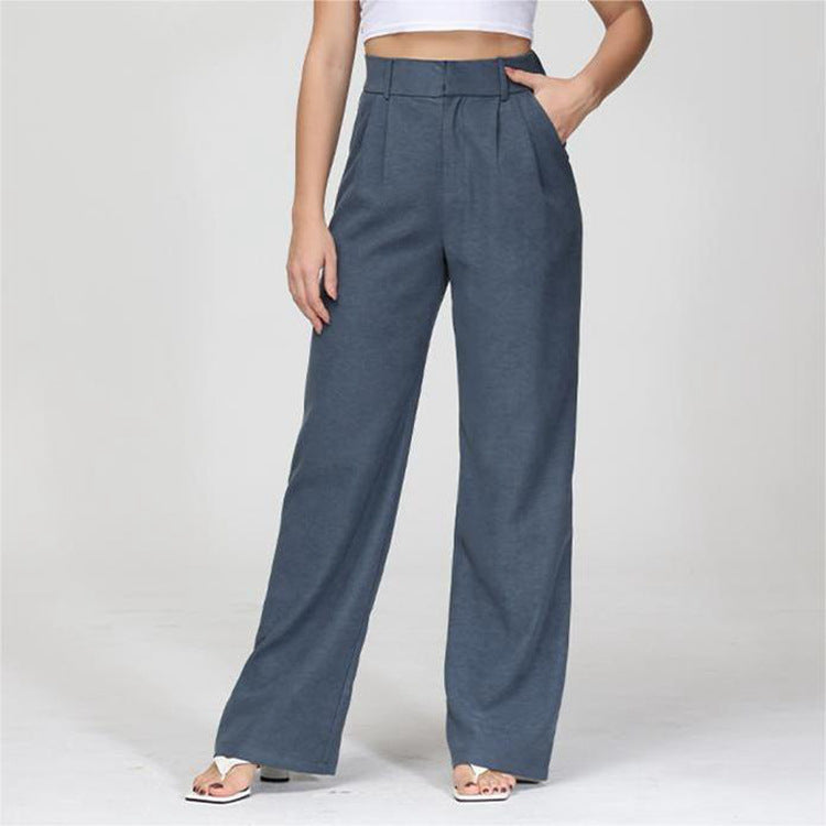 Gerade Hose mit hoher Taille