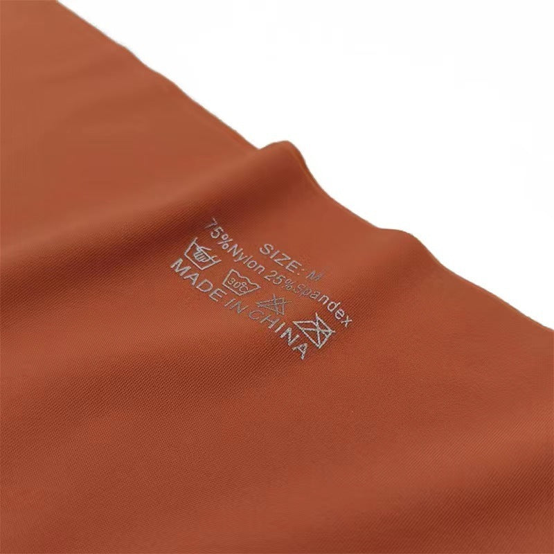 Traceless Yoga Fitness T-Rücken mit mittlerer Taille