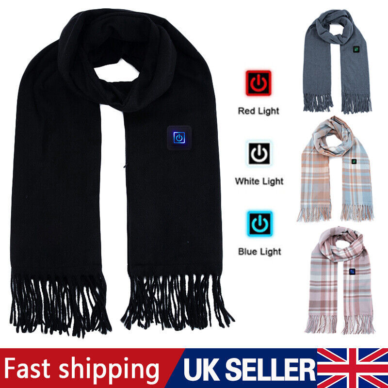 Intelligenter, elektrisch beheizter Schal, Winter-Halswärmer, Schal, USB, für Herren und Damen, Designer HS