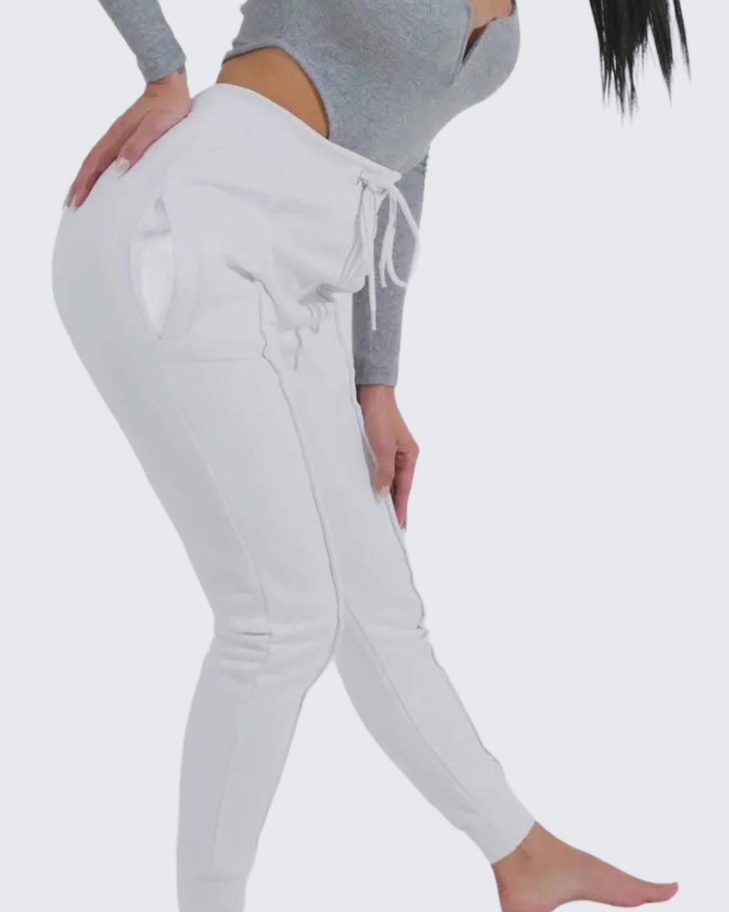 Weiße Jogginghose