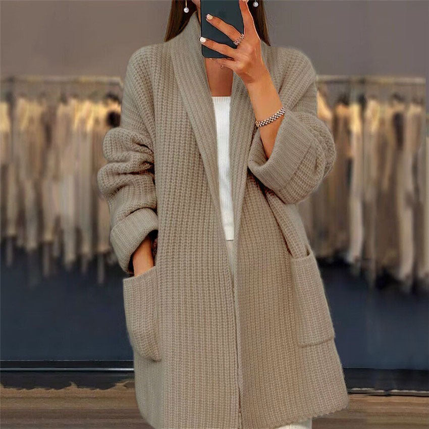 Lapel Knitted Cardigan