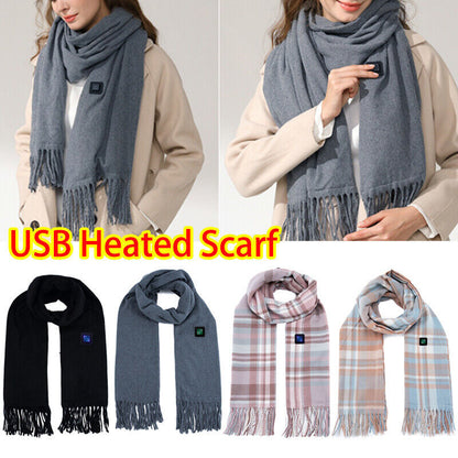 Intelligenter, elektrisch beheizter Schal, Winter-Halswärmer, Schal, USB, für Herren und Damen, Designer HS