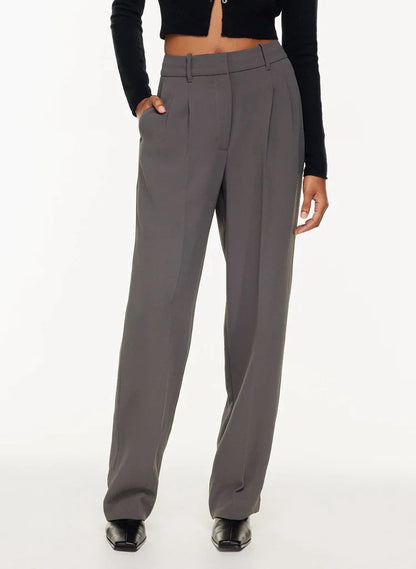 Gerade Hose mit hoher Taille