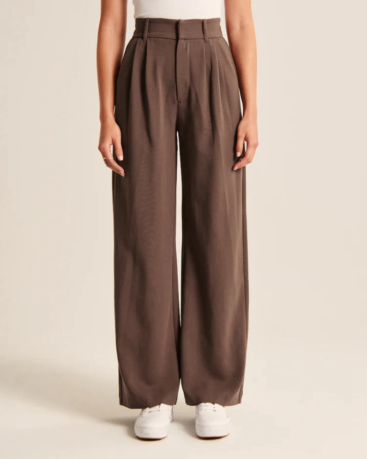 Gerade Hose mit hoher Taille
