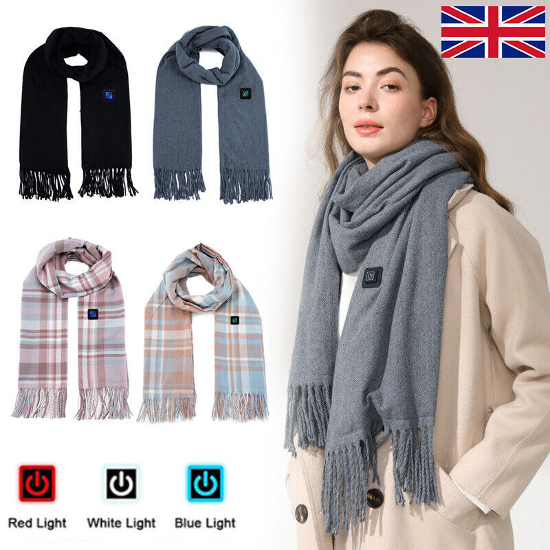 Intelligenter, elektrisch beheizter Schal, Winter-Halswärmer, Schal, USB, für Herren und Damen, Designer HS