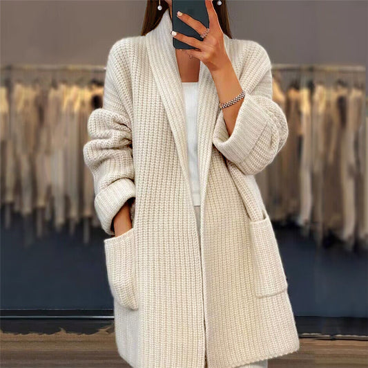 Lapel Knitted Cardigan