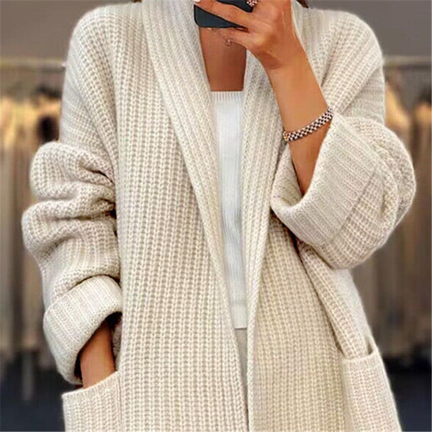 Lapel Knitted Cardigan