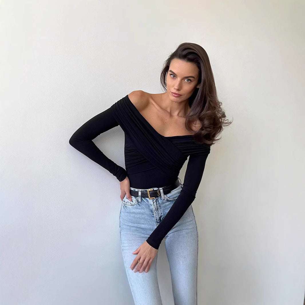 Off-shoulder Stitching